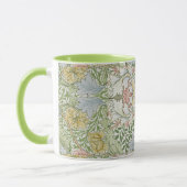 William Morris  Floral Pink Green Myrtle Mok (Links)