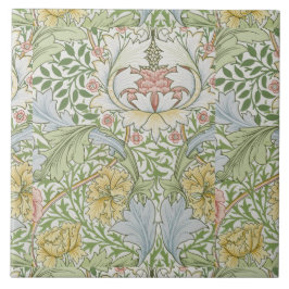 William Morris  Floral Pink Green Myrtle Tegeltje
