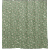 William Morris Floral Pink Sweat Pea Douchegordijn (Voorkant)