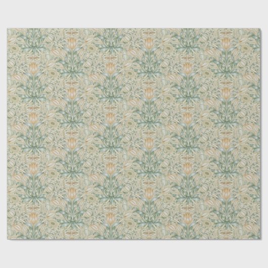 William Morris  Floral Pomegranate Cadeaupapier (Vlak)