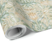 William Morris  Floral Pomegranate Cadeaupapier (Rol Hoek)
