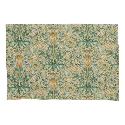 William Morris Floral Pomegranate Kussensloop (Voorkant-Links)