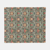  William Morris Floral Print Pattern Fleece Deken (Voorkant (Horizontaal))