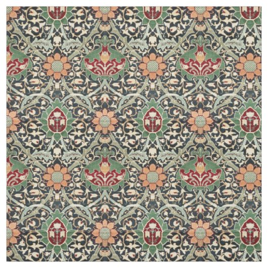 William Morris Floral Print Pattern Stof (Swatch)