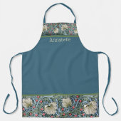 William Morris Floral Print Personalize Schort (Voorkant)