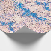 William Morris FLORAL ROZE EN BLAUW inpakpapier (Hoek)