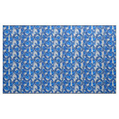 William Morris Floral, Sapphire Blue en Gray Stof (Yard (91,4 cm))