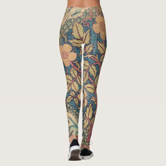 William Morris FLORAL TEXTIEL ONTWERP LEGGINGS (Achterkant)