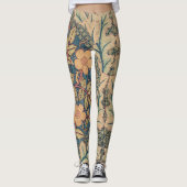 William Morris FLORAL TEXTIEL ONTWERP LEGGINGS (Voorkant)
