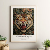William Morris Floral Tiger Poster