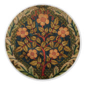 William * Morris Floral Tree krans Keramische Knop (Voorkant)