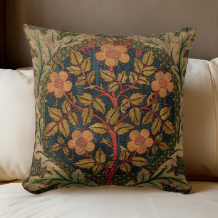William * Morris Floral Tree Roos krans Kussen