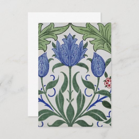 William Morris - Floral Wallpaper Design Informatiekaartje (Voorkant / Achterkant)