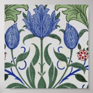 William Morris - Floral Wallpaper Design Poster