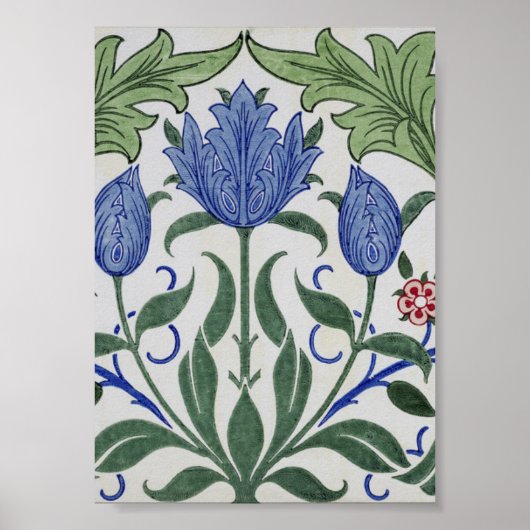 William Morris - Floral Wallpaper Design Poster (Voorkant)