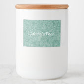 William Morris Floral Wallpaper Voedselcontainer Etiket (Voorkant)