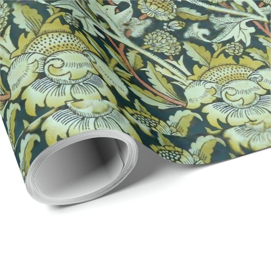  William Morris Floral Wey Pattern Cadeaupapier (Rol Hoek)