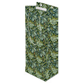  William Morris Floral Wey Pattern Wijn Cadeautas (Achterkant Gekanteld)