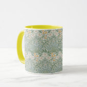 William Morris Floral Yellow Blue Garden Mok (Voorkant links)