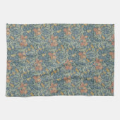 William Morris Floral Yellow Blue Iris Theedoek (Horizontaal)