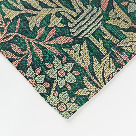  William Morris Flower Garden Fleece Deken (Hoek)