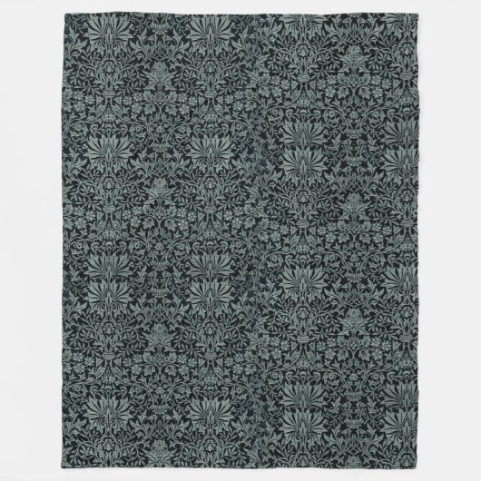  William Morris Flower Garden Fleece Deken (Voorkant)