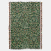 William Morris Flower Garden-Greens Deken (Voorkant Verticaal)