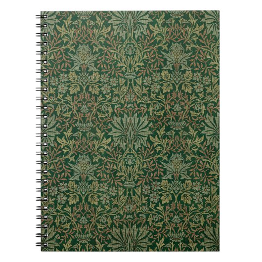 William Morris Flower Garden-Greens Notitieboek (Voorkant)