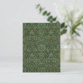 William Morris Flower Garden-Groene Briefkaart (Staand voorkant)