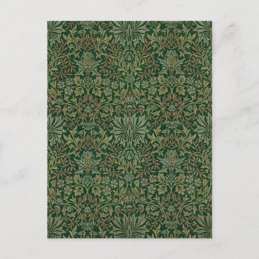 William Morris Flower Garden-Groene Briefkaart (Voorkant)