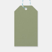 William Morris Flower Garden-Groene kleuren Cadeaulabel (Achterkant)