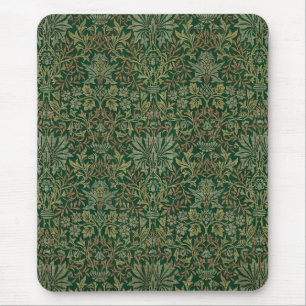 William Morris Flower Garden-Groene Muismat