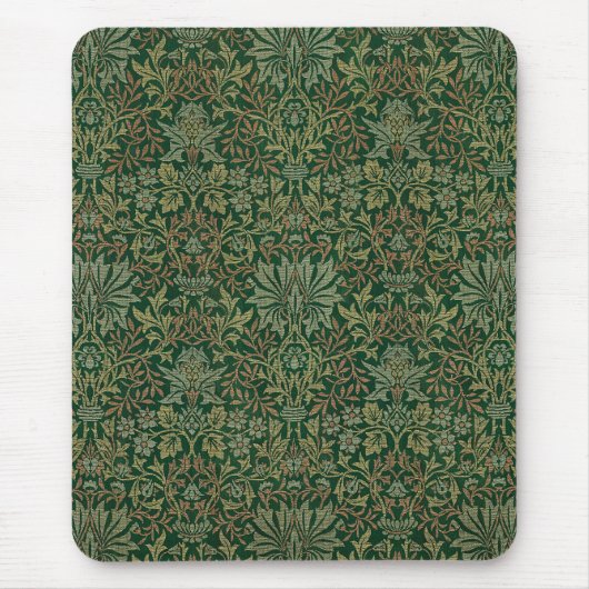 William Morris Flower Garden-Groene Muismat (Voorkant)