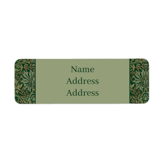 William Morris Flower Garden-Groene tuinen Etiket (Voorkant)
