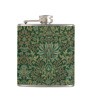 William Morris Flower Garden-Groene tuinen Heupfles