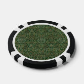William Morris Flower Garden-Groene tuinen Poker Chips (Enkel)