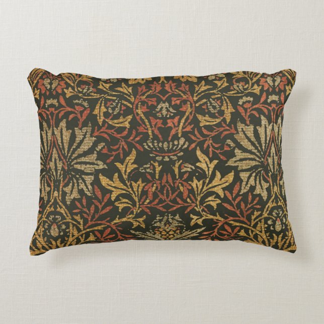 William Morris Flower Garden Tapestry Accent Kussen (Voorkant)