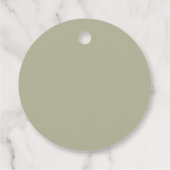 William Morris Flower Garden Tapestry Bedankjes Labels (Achterkant)