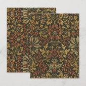 William Morris Flower Garden Tapestry Briefkaart (Voorkant / Achterkant)