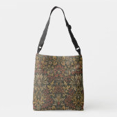 William Morris Flower Garden Tapestry Crossbody Tas (Achterkant)
