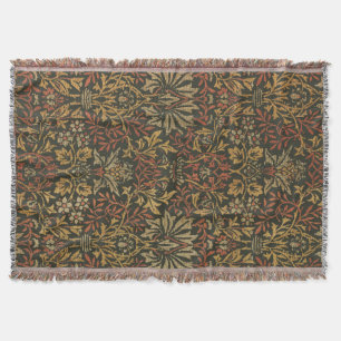 William Morris Flower Garden Tapestry Deken