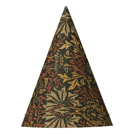 William Morris Flower Garden Tapestry Feesthoedjes (Voorkant)