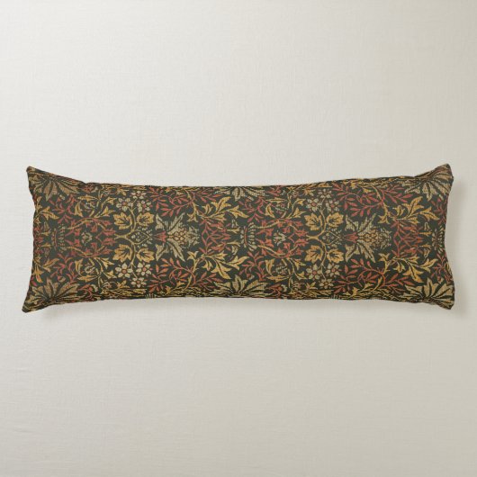William Morris Flower Garden Tapestry Lichaamskussen (Voorkant)