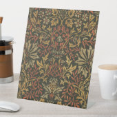 William Morris Flower Garden Tapestry Reclamebord Met Voetstuk (Insitu)