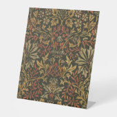 William Morris Flower Garden Tapestry Reclamebord Met Voetstuk (Voorkant)