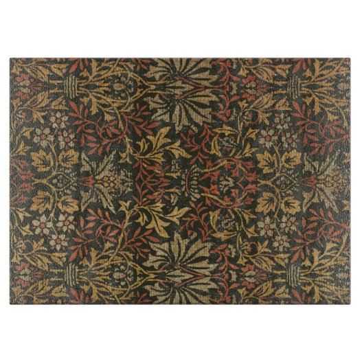 William Morris Flower Garden Tapestry Snijplank (Voorkant)