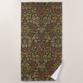 William Morris Flower Garden Tapestry Strandlaken (Voorkant)