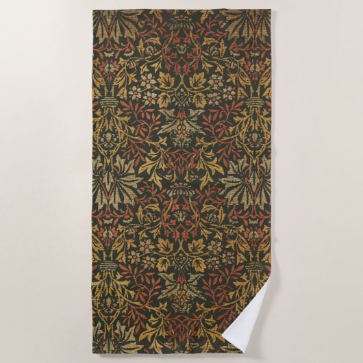 William Morris Flower Garden Tapestry Strandlaken (Voorkant)