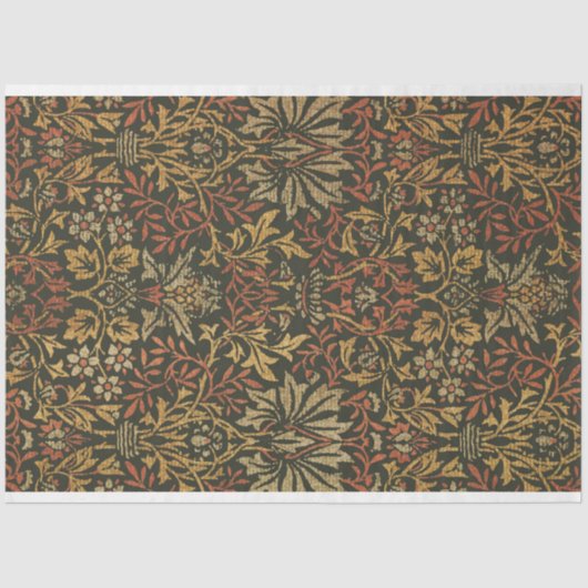 William Morris Flower Garden Tapestry Tissuepapier (Voorkant)