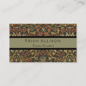 William Morris Flower Garden Tapestry Visitekaartje (Voorkant)